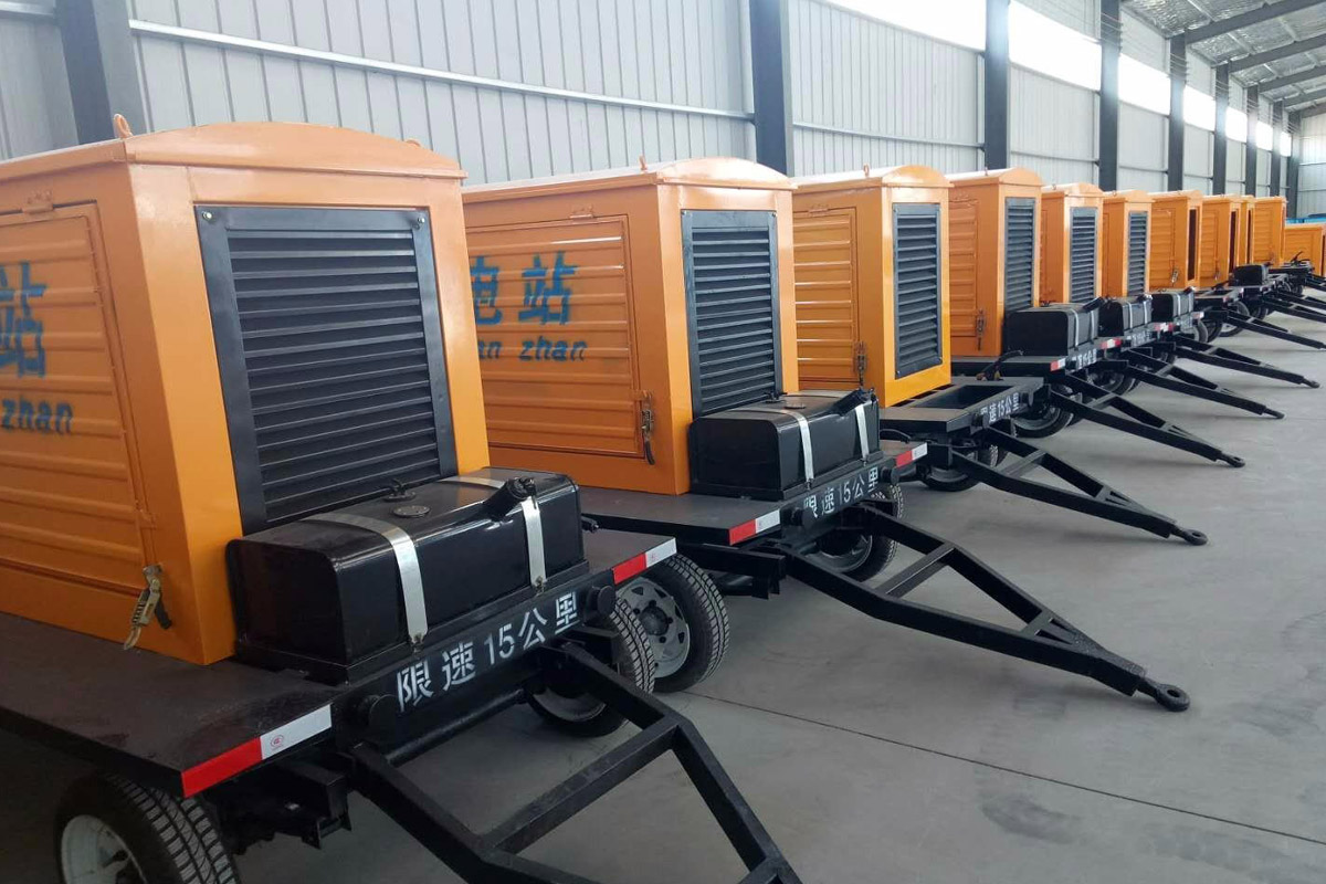 瑞丽发电机租赁施工现场